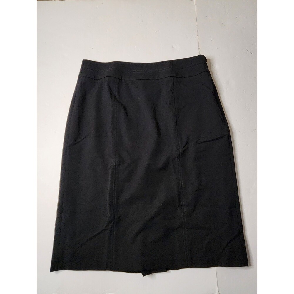 White House Black Market Skirt Womens 10 Black Pencil Career Office Wear